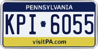 PA license plate KPI6055