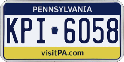 PA license plate KPI6058