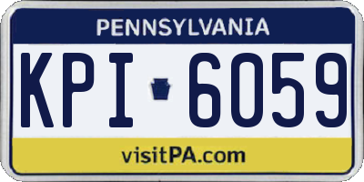 PA license plate KPI6059