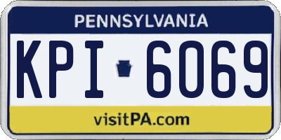 PA license plate KPI6069