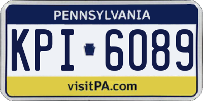 PA license plate KPI6089