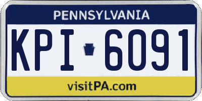 PA license plate KPI6091