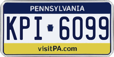 PA license plate KPI6099