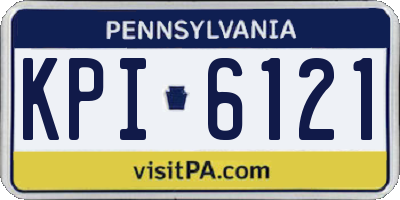 PA license plate KPI6121