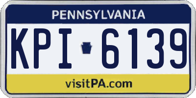 PA license plate KPI6139