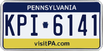 PA license plate KPI6141