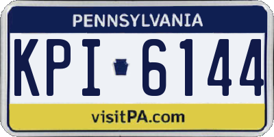 PA license plate KPI6144