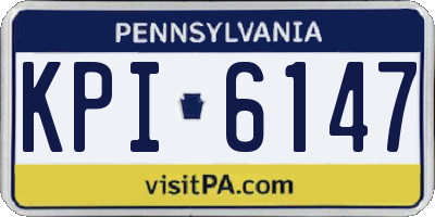 PA license plate KPI6147