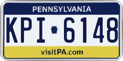 PA license plate KPI6148
