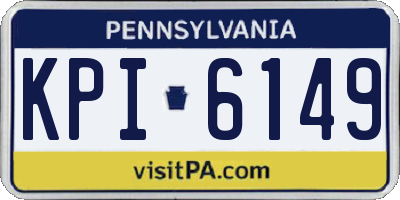 PA license plate KPI6149