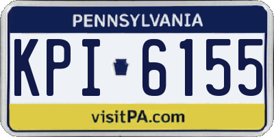 PA license plate KPI6155
