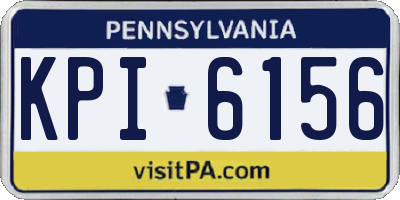 PA license plate KPI6156