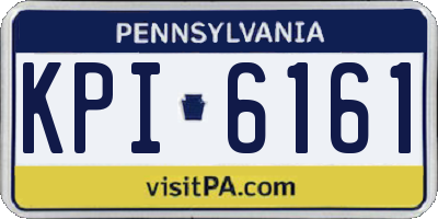 PA license plate KPI6161