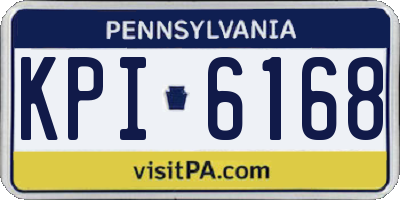 PA license plate KPI6168