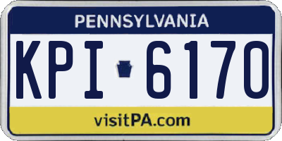 PA license plate KPI6170