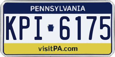 PA license plate KPI6175