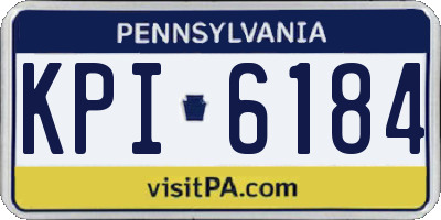 PA license plate KPI6184