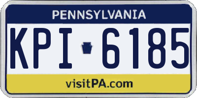 PA license plate KPI6185