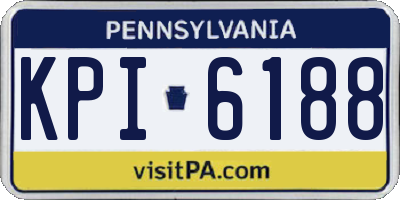 PA license plate KPI6188