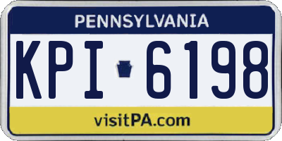 PA license plate KPI6198