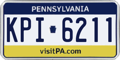 PA license plate KPI6211