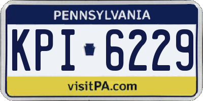 PA license plate KPI6229