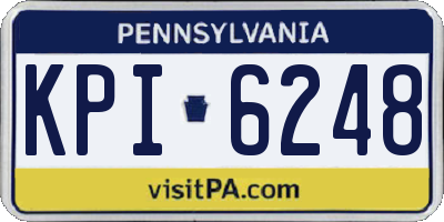 PA license plate KPI6248