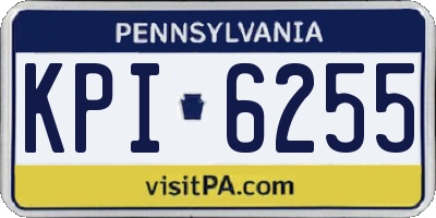 PA license plate KPI6255