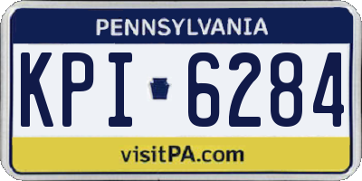 PA license plate KPI6284