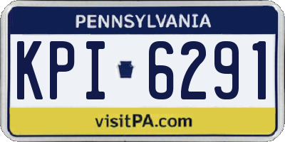 PA license plate KPI6291
