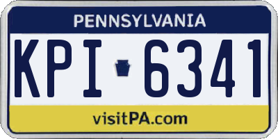 PA license plate KPI6341