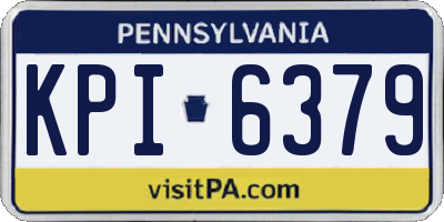 PA license plate KPI6379