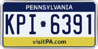 PA license plate KPI6391