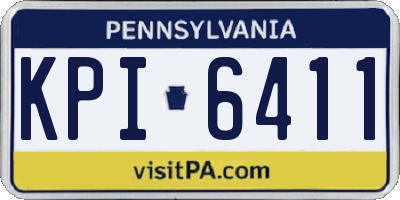 PA license plate KPI6411