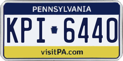 PA license plate KPI6440