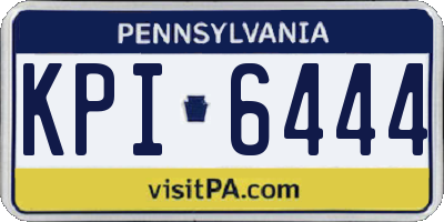 PA license plate KPI6444