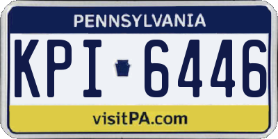 PA license plate KPI6446