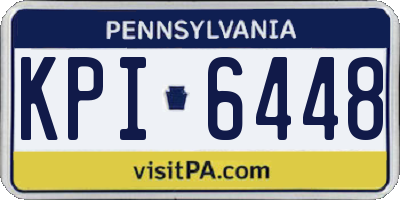 PA license plate KPI6448