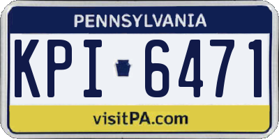 PA license plate KPI6471
