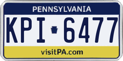 PA license plate KPI6477
