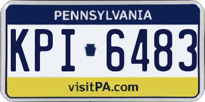PA license plate KPI6483