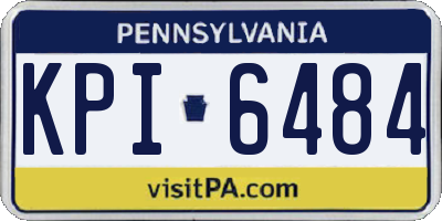 PA license plate KPI6484
