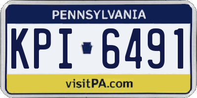 PA license plate KPI6491