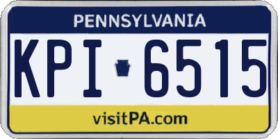 PA license plate KPI6515