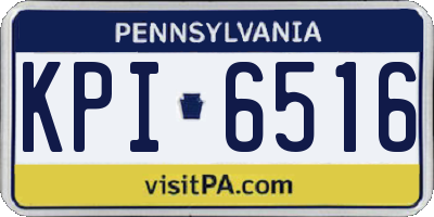 PA license plate KPI6516