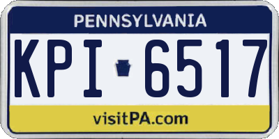 PA license plate KPI6517