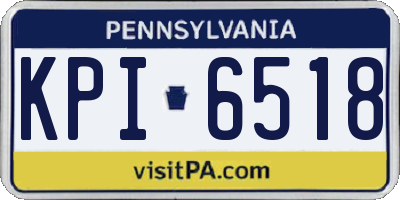 PA license plate KPI6518