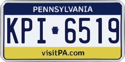 PA license plate KPI6519