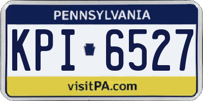PA license plate KPI6527