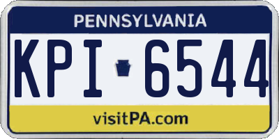 PA license plate KPI6544